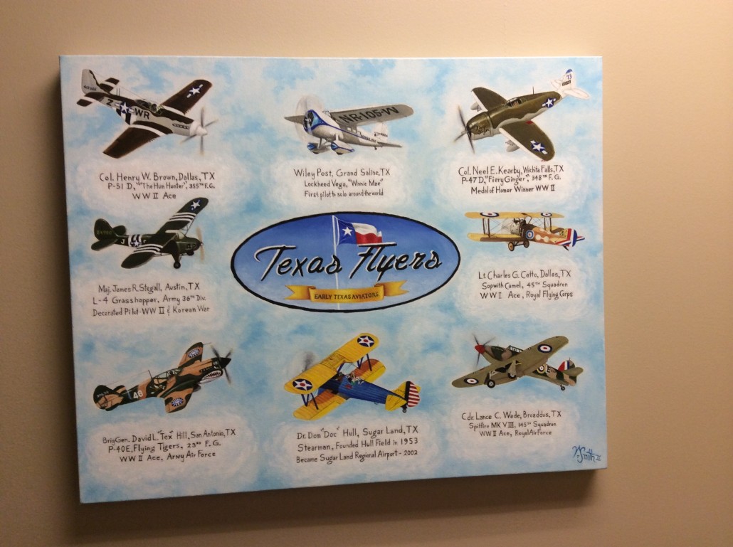 On permanent display at Sugar Land Regional Airport
